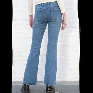 brandy melville blue flare lowrise jeans